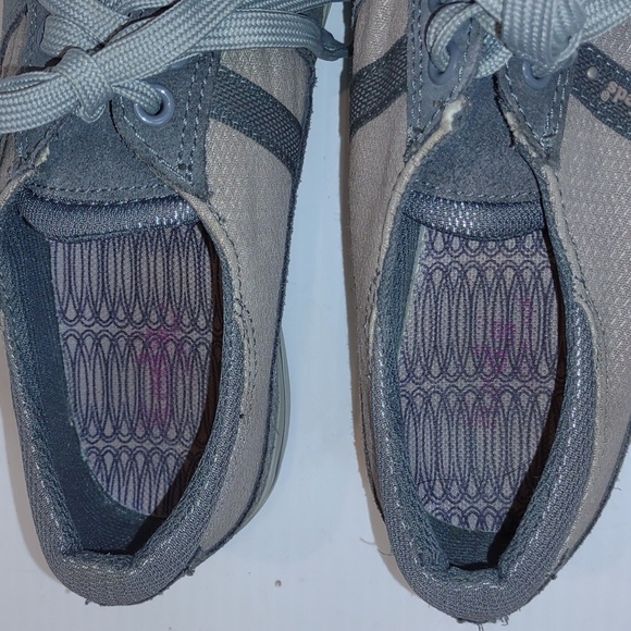 Keds Women's Gray Suede & Taupe Mesh Lace Up Sneakers WH39440 - Picture 11 of 15